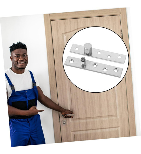 3 Bisagras Ocultas Para Puerta Giratoria De Madera De 360 Gr