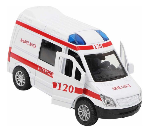 Hhh 1:32 Mini Estimulación Aleación Ambulancia Coche Sonido