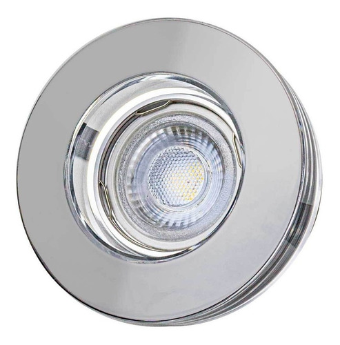 Spot Embutir Shine Espelhado P/ Dicroica Bella Yd630b St2225 Cor Cromado 110V/220V