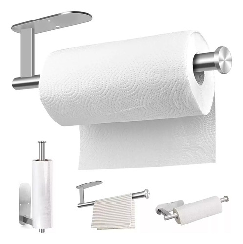 Autoadhesivo Porta Rollo Papel Higiénico Acero Inoxidable