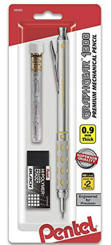 Set De 4 Piezas, Lápiz Automático Pentel Pg1019g, 0.9mm 0