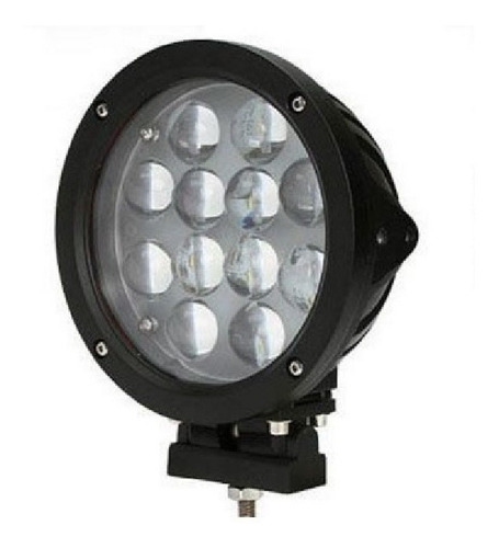 Farol Led 17,8cm 60 Watts Redondo 9 A 32v Ip67 6000lm