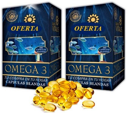 Omega 3 Natural Cápsulas Blandas Oferta Suplemento Pack 2