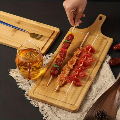 Tabla Madera Rectangular 49cm Pizzas Quesos Picoteo Asados