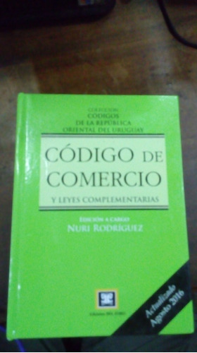 Libro Código De Comercio Y Leyes Complementarias