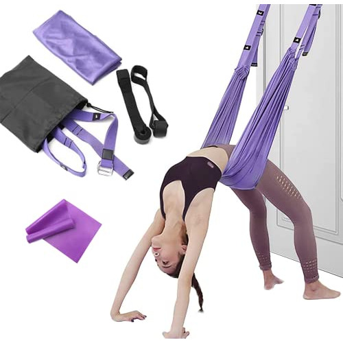 Upgraded Yoga Strap For Stretching, Leg Stretcher Pilat...