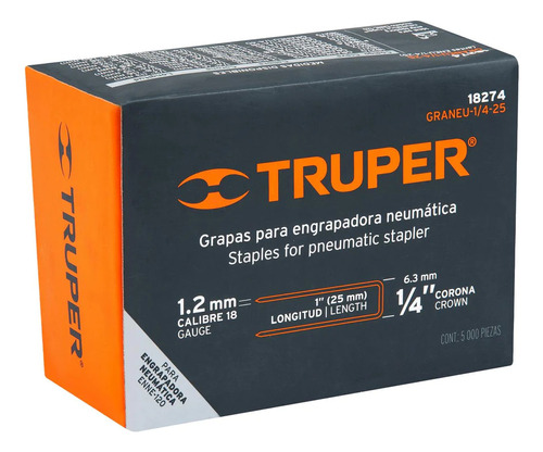 *outlet* Grapas 25mm 1  Para Engrapadora Truper Eneu-1/4