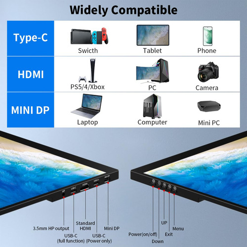 Monitor Portátil Oled 16 Pulgadas 4k Táctil 1 Ms Mmg