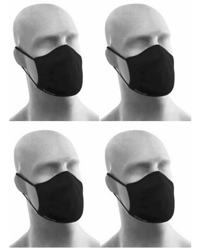 Kit 4 Máscaras De Proteção Lupo Fit - Antimicrobial Lavável