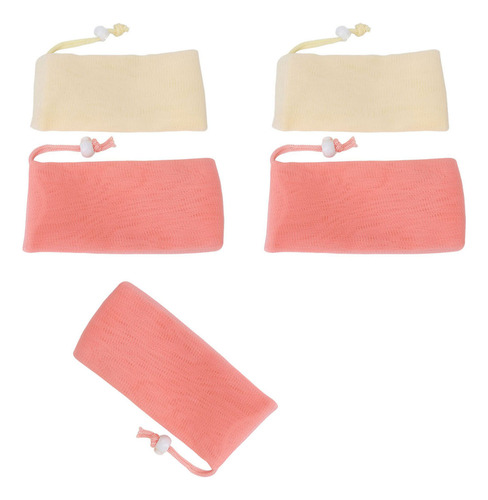 D Bolsa De Jabón De Malla Exfoliante, 5 Unidades, Bolsa De