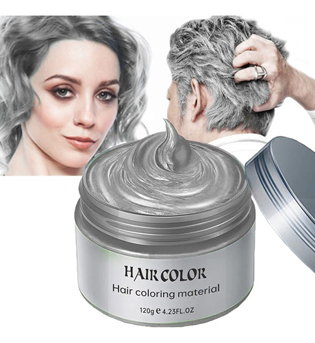 Tinte Temporal Gris Para El Cabello, Crema Para El Peinado P