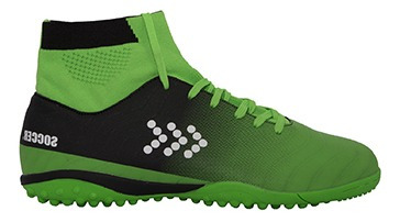 Zapatillas Soccer Baby Futbol Black/green Adulto S5-7b