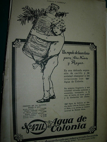 Publicidad Antigua Clipping Agua De Colonia 4711 Niño Frasco