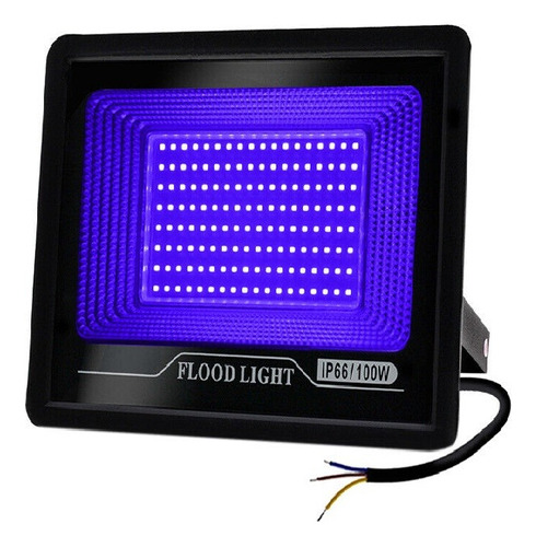 Foco Tacho Luces Led Luz Negra Uv Fiestas Fluor 100w