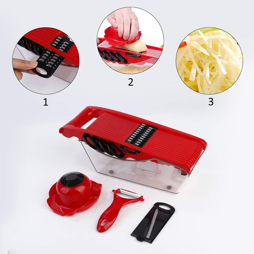 Ayudante De Cocina Rallador De Verduras Mandoline 6 En 1