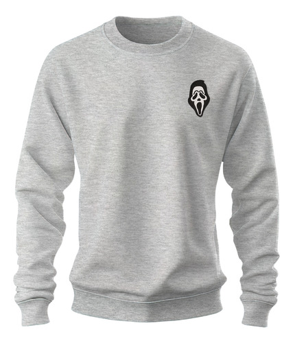 Sudadera Sweater Bordada Scream Mascara Rostro Fantasma