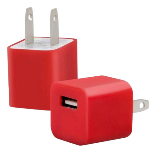 10 Cargador De Pared Portatil 5v 1a Universal Cubo Colores Color Multi