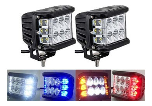 Faro Led Policia Alta Potencia Luz Brillante Largo Alcance