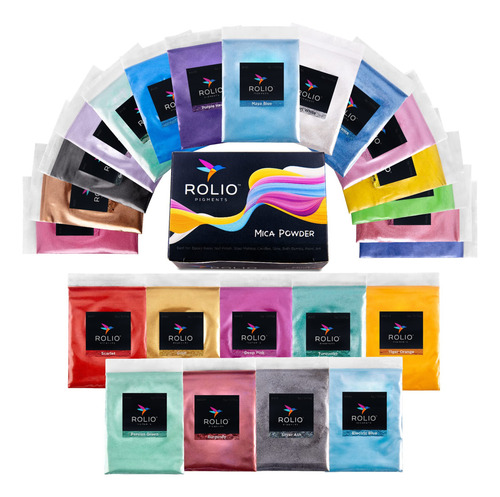 Kit Fabricacion De Jabon Rolio Mica Powder Pearlescent Color