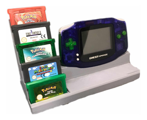 Soporte Para Nintendo Gameboy Advance Y 5 Juegos Gba