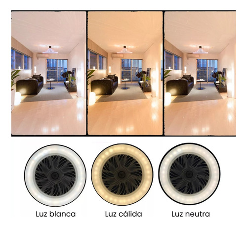Aromatherapy Fan Light - Ventilador Con Lámpara De Luz Led 25 Cm 50 Hz/60 Hz Blanco Blancas Plástico