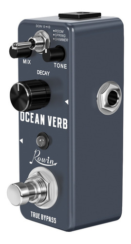 Imagen 4 de 5 de Pedal De Reverberación Digital Rowin Lef-3800 Ocean Verb Ped