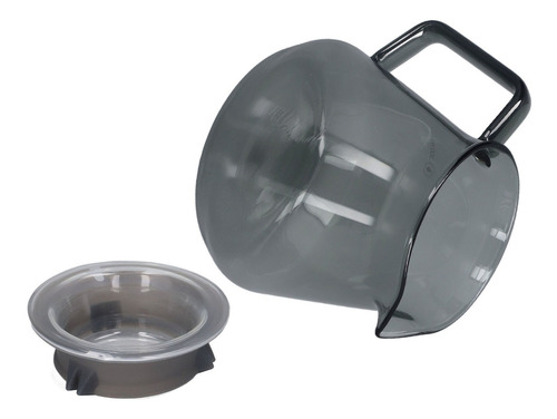 Cafetera De Vidrio De Borosilicato Gris Galvanizado Con Alto