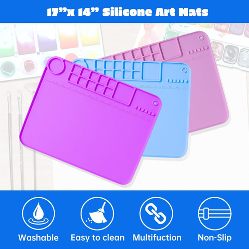 Benemulife Tapete De Silicona Para Manualidades, Tapete De P