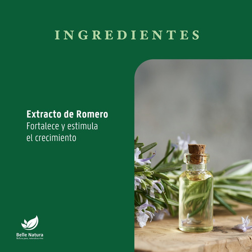 Shampoo Con Extracto De Romero Brillo Anticaspa 1 Litro
