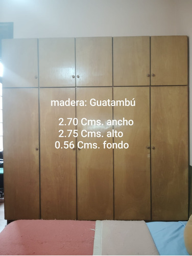 Placard Impecable De Excelente Madera