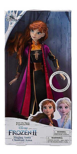Anna Frozen 2 Muñeca Canta Ingles  28cm  Disney Store