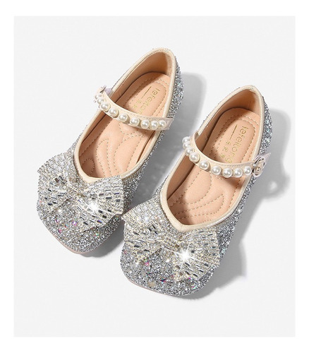 Zapatos Planos De Cristal Para Niñas