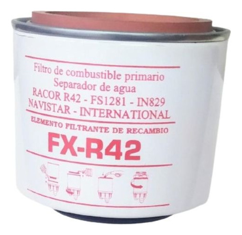 Filtro De Combustible Fx-r42 Para Internacional In829