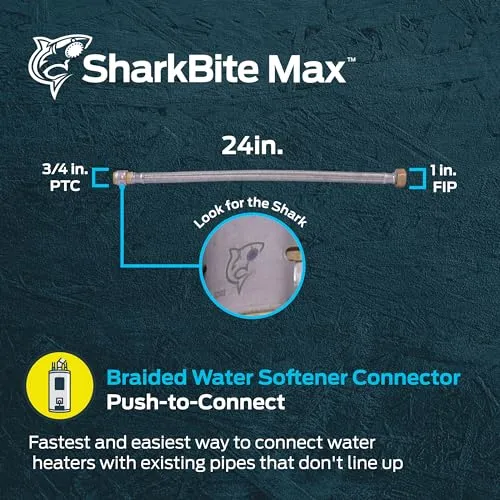 Conector Flexible Para Suavizador De Agua Sharkbite Max 3/4p