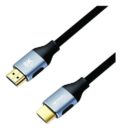 Cable Hdmi 2.1v 8k Netcom 3d 10 Metros 4320p 48gbps Hdr Earc