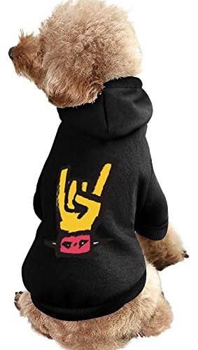 Rock N Roll Skull Hand Dog Sudaderas Con Capucha Divertido T