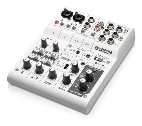 Mesa E Interface De Áudio Usb Yamaha Ag06 Com 6 Canais
