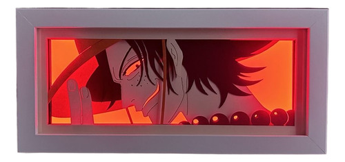 Lámpara Led Con Forma De Figura Manga Deco Luffy Light Box H