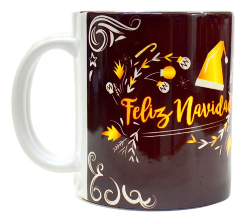 Taza De Ceramica, Feliz Navidad, Hohoho, Navideña, 11oz