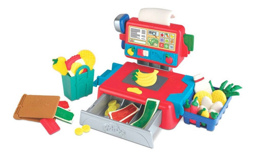 Play Doh Caja Registradora Plastilina Sonido Hasbro E6890 Color Rojo