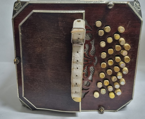 Bandoneon Aa Aleman Peines De Zink Marron Oportunidad