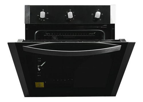 Imagen 3 de 4 de Horno Gas/eléctrico 24 C/mecánico 220v Negro/inox Gplus