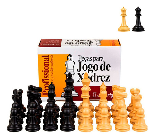 Jogo De Xadrez Jaehrig Profissional Com Peso + 2 Damas Extra