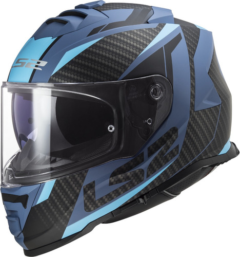 Capacete Ls2 Ff800 Storm Ff800 Racer Preto Azul Fosco