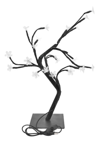 Árbol De Cerezo En Flor, Led Cálido, Alimentado Por Usb, Plá