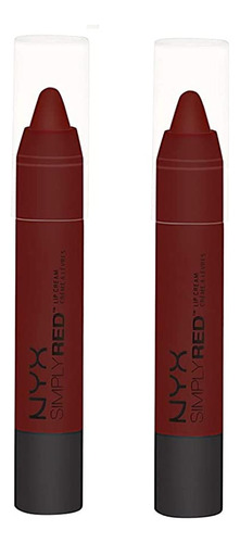Nyx Simply Red Lip Cream, Leading Lady Sr06, 2 Unidades