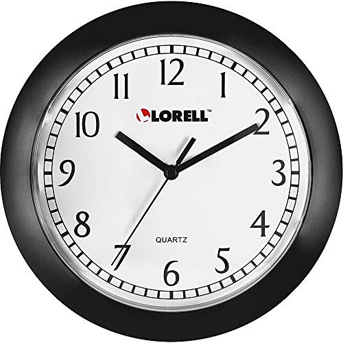 Lorell  reloj De Pared Con Números Arábigos, 9-inch, Esfera