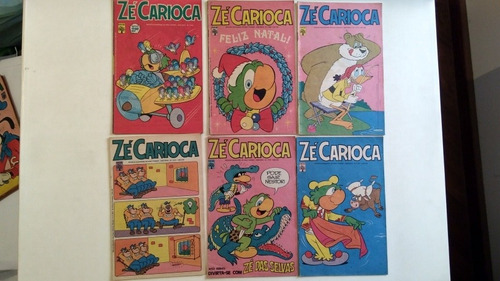 Lote Zé Carioca 6 Números 1305 1309 1313 1315 1319 1321 (Usado)