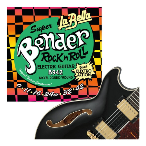 Encordado Guitarra Eléctrica La Bella Super Bender B942