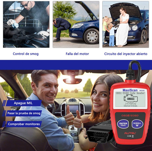 Imagen 6 de 9 de Escáner Obd2 Automotriz Universal Eobd Ms309